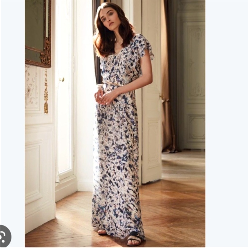 Reiss Eli Printed Maxi Dress